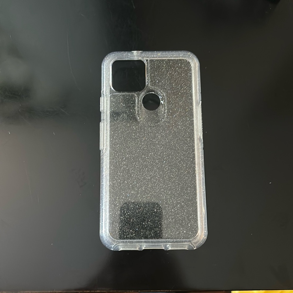 Pixel five sparkly see-through OtterBox case